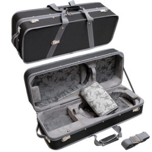 MI&VI Double Case - Model DCN-06 - Hard Shell Wooden Case (Violin + Violin)