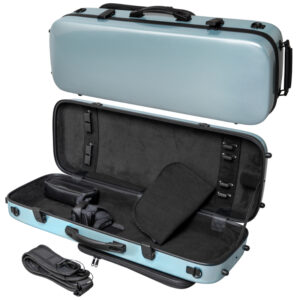 MI&VI Viola Case - Model CA-380B - Poly Carbon Oblong Hard Viola Case
