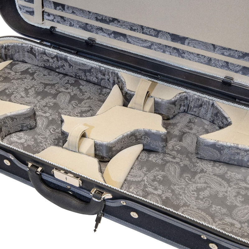 MI&VI Double Case - Model DCN-06WB - Hard Shell Wooden Case (Violin + Violin) - Image 5