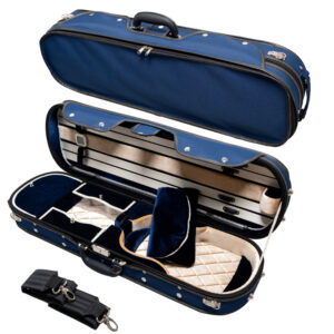 MI&VI Violin Case - Model CN-950W - Core Suspension Oblong Violin Case (Hard Wood)